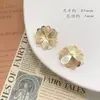 Color Cobre Plateado que Conserva el Color Mariposa Hueca Flor de Tres Dimensiones Doble Capa Hoja Broche Pendientes Accesorios de Joyería Hechos a Mano para DIY