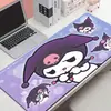 Kuromi Mouse Pad Grande de Desenho Animado Sanrio Melody Menina Fofa Tapete de Mesa Antiderrapante Borracha Vários Tamanhos