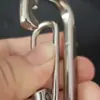 Hebilla de resorte de acero inoxidable 304 gancho de resorte gancho simple hebilla de montañismo hebilla de cadena para perros hebilla de calabaza hebilla de gancho rápido para exteriores