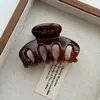 Presilha de tubarão média transfronteiriça, modelo novo, para coque e rabo de cavalo alto, acessório de cabelo simples e de alta qualidade