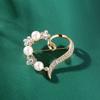 Regalo Día del Maestro Broche Amor Nicho Lujo Diamante Completo Ramillete Moda Accesorios de Ropa Pin Mujer