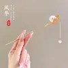 Horquilla de Jade Estilo Antiguo, Nueva Horquilla Simple y de Alta Gama Estilo Chino, Accesorio para el Cabello Diario para Niñas con Qipao