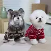 Ropa nueva para perros de otoño e invierno, ropa para mascotas estilo Teddy, engrosada para el invierno, 26, estilo nórdico, con apertura en la espalda y cuatro patas