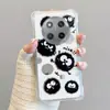 Adequado para Honor X60 Desenho Animado Moda Play 60Plus Canto Quatro Anti-Queda Espelho Fofo Preto Briquete Capa de Celular X7C