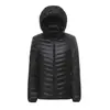 Chaqueta Ligera de Plumas para Hombre Tallas Grandes Tallas Grandes con Capucha Ligera Ultradelgada Papá Extra Grande Adulto Mediana Edad Tallas Grandes 150kg