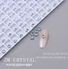 K9 nuevo super flash fondo plano azul claro broca para uñas diamante con forma azul cuadrado ovalado amor pegatina para uñas joya de diamante