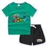 Conjunto de Camiseta de Manga Corta Redonda y Shorts de Verano para Niños 2026 Estilo Coreano Casual Absorbente de Sudor Color Caramelo Sudadera para Bebé