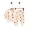 Roupas de bebê recém-nascido primavera e outono roupa íntima justa para recém-nascidos roupa monge 0-3 meses roupa de bebê de algodão puro dividida roupa de outono