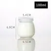 Atacado 100 copo de pudim de seda para boca 200ml vidro com rolha copo de leite espessado resistente a alta temperatura garrafa de iogurte fabricantes em estoque