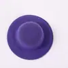 Mini Sombrero Accesorios Transfronterizos Sombrero de Muñeca Pasador Fieltro Base de Sombrero Desnudo Tela de Fieltro Hecha a Mano Cúpula de Sombrero 5.8cm