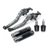 Aplicable para Yamaha FZ6R/N/S FZ8 Palancas de Freno y Embrague Plegables Modificadas Manillar Puños Manillar Topes de Manillar
