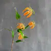 Flores Artificiais, Galhos Grandes com Textura Semelhante a uma Chama, Lírio-do-Vale Decoração para Casa Nórdica, Enfeites para Casamento de Hotel, Flores Artificiais