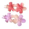 Rosa Gradiente Flor Grampo de Cabelo Franja Lateral das Mulheres Duckbill Clip Tiara Doce Bonito Quebrado Grampo de Cabelo Grampo de Cabelo