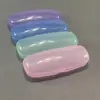 Estojo para Óculos de Leitura Transfronteiriço Portátil Caixa Quadrada Redonda Brilhante de Plástico Estojo para Óculos de Nicho para Meia-Idade e Idosos Fabricante Estoque Pronto