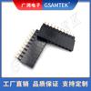 Conector Hembra de Doble Plástico de Una Fila 180 Grados Espaciamiento Ph2.54 Altura del Plástico H8.52.5 Componentes de Conectores Digitales de Dongguan