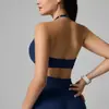 Top de tirantes cruzados para yoga transfronterizo con tirantes ajustables, hermoso diseño en la espalda, sujetador deportivo de nylon 66 para mujer, sensación de segunda piel, versátil