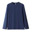 Camiseta base térmica de cuello redondo amigable con la piel para hombre, engrosada para otoño e invierno, cálida y con forro polar, camiseta de manga larga para usar en capas