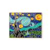 Broche de recuerdo de pintura al óleo de Van Gogh, obra clásica de Munch Shouts Star, insignia de metal con gotas de aceite de Amazon