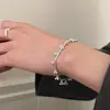 Pulseira de Bambu com Contas de Uva e Prata Estilo Simples Feminino Luxo Leve Versátil Nicho Alta Qualidade Nova Pulseira Artimony