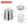 Colador de Aceite de Acero Inoxidable 304 Transfronterizo Artefacto Colador Olla para Residuos de Aceite Red para Fugas de Aceite Tanque de Aceite Olla Coladora de Aceite de Cocina con Olla Cesta para Freír