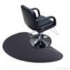 Tapete semicircular personalizado para salón de peluquería, tapete de PU para silla de barbería, tapete para pies de barbería, exportación.