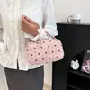 Estojo Floral Fofo e Único para Meninas, Fresco e Simples, Bolsa Grande de Armazenamento para Estudantes, Bolsa de Maquiagem