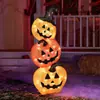 Placa de Metal para Jardim/Quintal de Halloween com Cabeça de Abóbora de Terror - Sinalização Criativa para Exterior Transfronteiriço