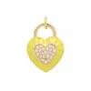 Acessórios de joias com microincrustação série óleo pingando série amor pulseira com banho de ouro 18K acessórios de colar