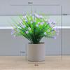 Simulación Planta Verde Planta en Maceta Decoración del Hogar Imtación Maceta de Cemento Decoración para Sala de Estar Traje de Flor Falsa de Simulación Decoración Bonsái de Escritorio