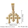 Pendente Hip-Hop Europeu e Americano Antigo Huo Zai Cheio de Diamantes Exagerado Liga Cruzada Corrente Cubana Pingente Cruz de Diamante