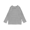 Wulibu-2026 Camiseta Básica de Manga Larga Estilo Coreano Nueva para Primavera y Otoño para Niños, Camiseta a Rayas con Cuello Redondo de Moda para Niñas