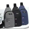 Chegada Nova 2024 Bolsa de Peito Masculina em Tecido Oxford Multifuncional Esportiva ao Ar Livre Lazer Bolsa de Ombro Bolsa Transversal