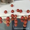 Fondo rojo con incrustaciones doradas, accesorio de artesanía en laca nacarada, pulsera DIY hecha a mano, joyería para la mano, accesorio de moda T847