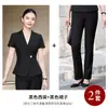 Traje Formal Elegante de Estilo Delgado para Verano 2026 Chaqueta de Traje Uniforme de Trabajo para Recepción de Hotel Traje Profesional de Manga Corta para Entrevista para Mujeres