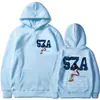 Tamanho Europeu Transfronteiriço Tendência Novo Rapper Sza Estampado Moletom com Capuz Masculino