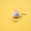 Colgante pequeño de 22 mm color macarrón, accesorio colorido para llavero DIY, decoración para bolso y mascota, material hecho a mano