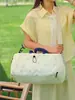 Bolsa de viaje de gran capacidad, bolso de hombro, se puede acoplar a equipaje, bolsa de gimnasio, bolso cruzado elegante, bolsa ligera unisex