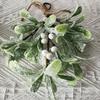 Nuevo muérdago navideño de simulación, planta verde de simulación, decoraciones para el hogar, colgante de decoración navideña transfronterizo de Amazon