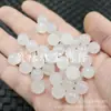 Ágata Branca Gelo Contas de Abóbora Contas Redondas Jade Contas Soltas Calcedônia Branca Melão Pulseira DIY Colar Acessórios de Joias Contas