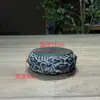 Porta Copos Pedra da Nuvem Auspiciosa Suporte para Panela Escultura em Pedra Azul Base de Pedra Almofada de Isolamento Térmico Sala de Chá Ornamento Réplica Antiga Decoração Peso de Papel