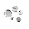 1.3Cm-3.5Cm Disco Redondo Broche de Doble Propósito Base Pin Accesorios de Boda Pin Accesorios para Joyería Al por Mayor Forma Redonda
