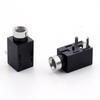 Conector de Fone de Ouvido 2,5mm 210 com Manga de Cobre, Plug-in Horizontal de Três Pinos, Cabeça de Metal com Tampa Traseira de Metal, Conector Fêmea para Interface de Carregamento