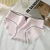 Pantalitas de algodón puro para mujer, entrepierna 100% algodón, calzones sin costuras de cintura media, shorts tipo triángulo estilo chica linda japonesa, transpirables y finos