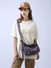 Bolso Pequeño Moda Femenina Retro Bolso de Hombro Único Cruzado Lona Ins Versátil Estudiante Compras Salida Bolso Simple Japonés para Mujer