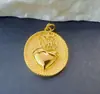 Cobre Sólido Banhado a Ouro Série Coração do Oceano Etiqueta Pequena Estrela do Mar Concha Pingente Fashion Acessórios para Joias DIY Atacado