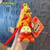 Colgante Llavero Original de Pokemon Muñeco de Dibujos Animados Lindo de Pikachu Colgante para Llavero de Coche de Pareja Venta al por Mayor