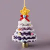 Bolsa para Árbol de Navidad Colgante Campana Terminada Decoración Navideña Borde Crudo de 5 Capas Colgante para Coche de Árbol de Navidad Colgante para Puerta Colgante