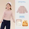[Antibacterial y Térmico] Suéter para Niña, Top de Cuello Alto Medio Otoño e Invierno para Niña Pequeña, Conjunto Rojo de Primavera para Bebé, Prendas de Punto para Niños