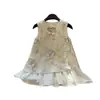 Vestido Infantil Verão 2026 Novo Estilo Roupas de Verão Infantil Tulipa Sem Mangas Princesa Estiloso Doce Vestido Colete