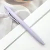 Caneta Esferográfica Plástica Revestida com Spray Cor Macaron Papelaria Estudantil Caneta Esferográfica Escritório Comercial Caneta de Presente Publicitário Venda por Atacado em Estoque
